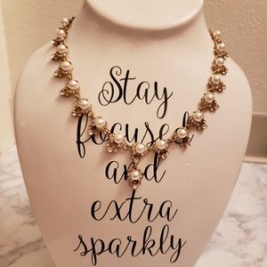 Pearl Diamond Necklace Wedding Gold